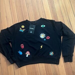 Lauren Moshi black spalding sweatshirt